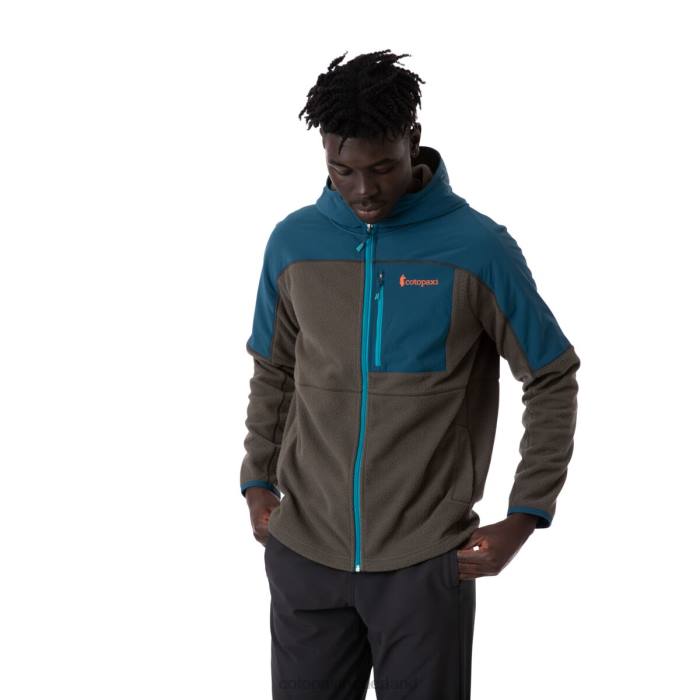 abrazo fleecejack met capuchon en volledige ritssluiting Heren Cotopaxi indigo/ijzer LDZ0123 kleding