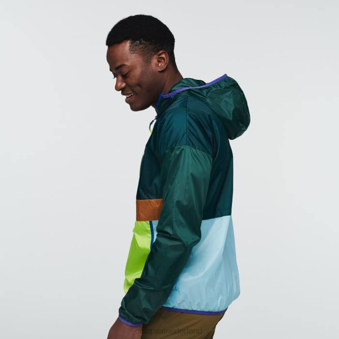 teca windjack met halve ritssluiting Heren Cotopaxi punt reyes LDZ0112 kleding