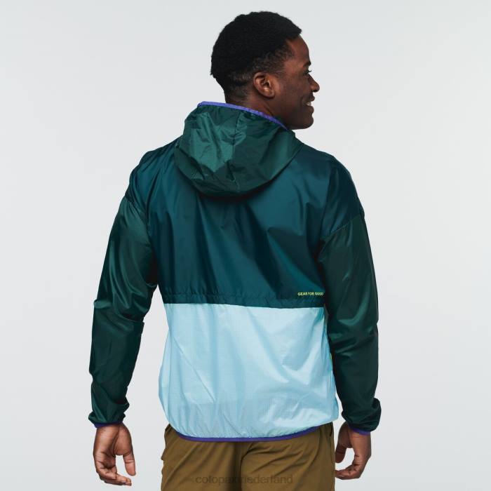 teca windjack met halve ritssluiting Heren Cotopaxi punt reyes LDZ0112 kleding