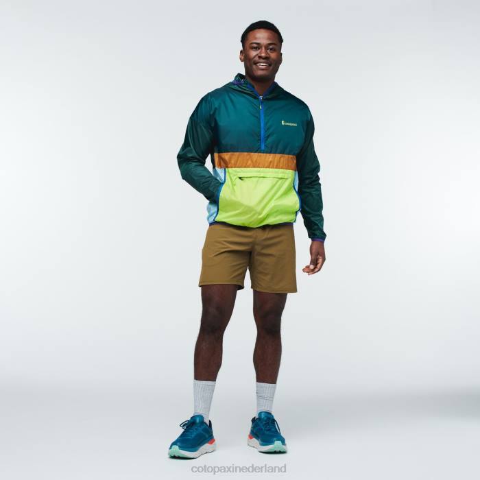 teca windjack met halve ritssluiting Heren Cotopaxi punt reyes LDZ0112 kleding