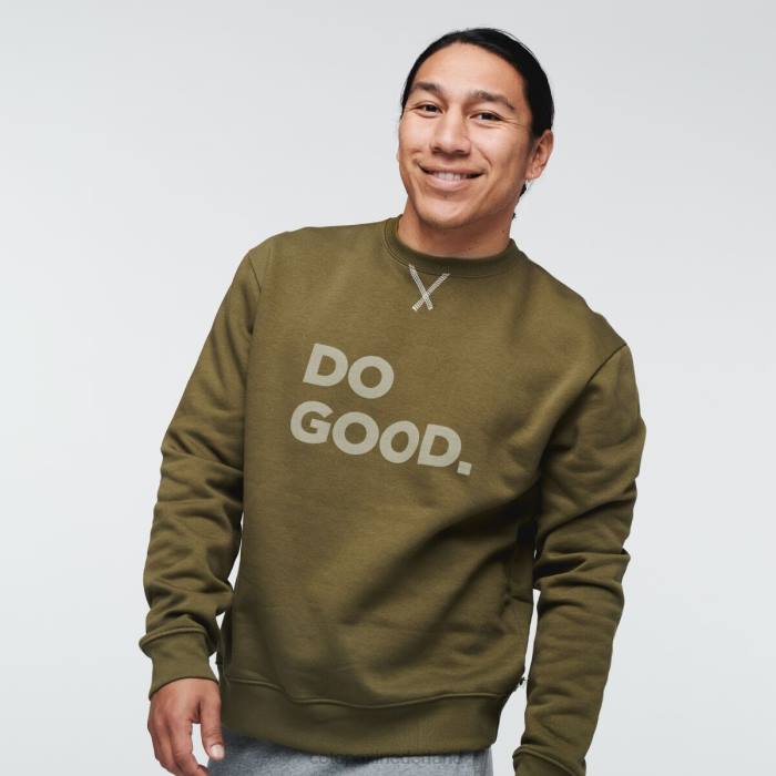 doe het goede sweatshirt met ronde hals Heren Cotopaxi eik LDZ0142 kleding