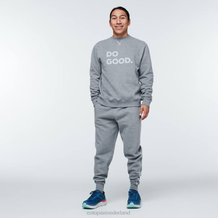 doe het goede sweatshirt met ronde hals Heren Cotopaxi heide grijs LDZ0140 kleding