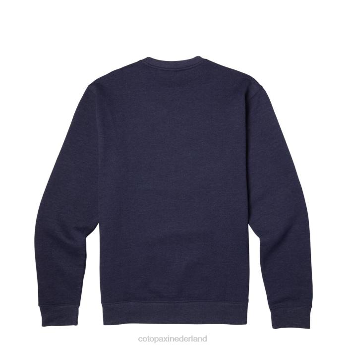 doe het goede sweatshirt met ronde hals Heren Cotopaxi maritiem LDZ0139 kleding