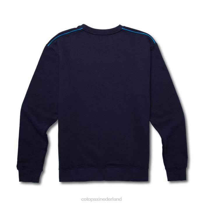 on the horizon biologisch sweatshirt met ronde hals Heren Cotopaxi maritiem LDZ0135 kleding