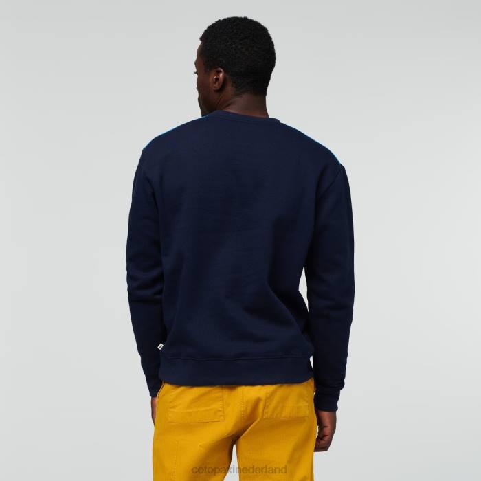 on the horizon biologisch sweatshirt met ronde hals Heren Cotopaxi maritiem LDZ0135 kleding