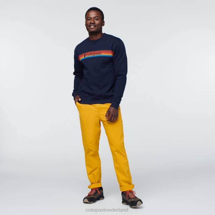 on the horizon biologisch sweatshirt met ronde hals Heren Cotopaxi maritiem LDZ0135 kleding