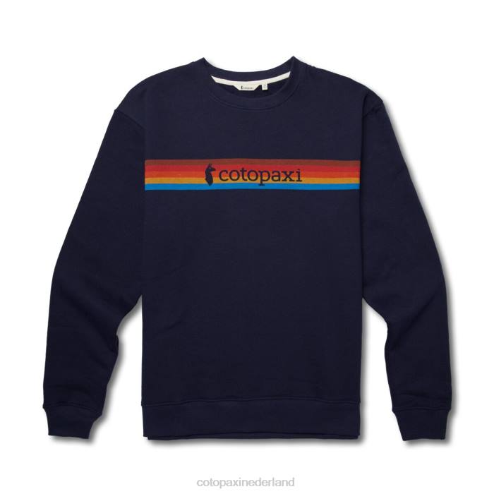 on the horizon biologisch sweatshirt met ronde hals Heren Cotopaxi maritiem LDZ0135 kleding