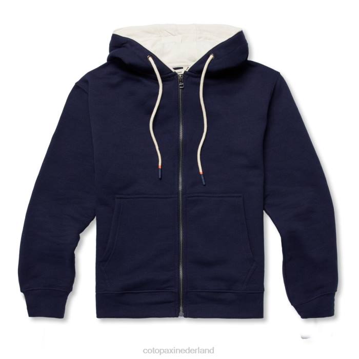 do good biologische hoodie met volledige ritssluiting vrouwen Cotopaxi maritiem LDZ058 kleding