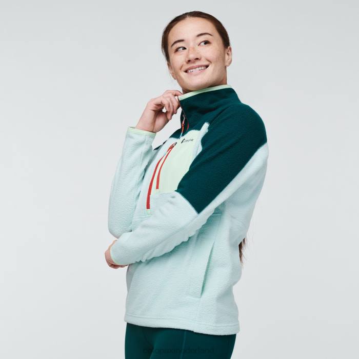 Abrazo fleecejack met halve rits vrouwen Cotopaxi diepe oceaan/ijs LDZ034 kleding