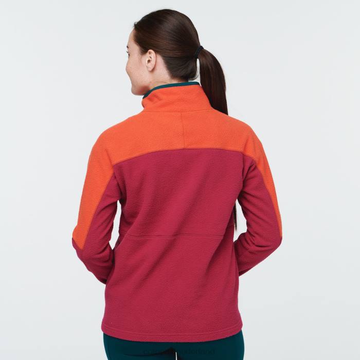 Abrazo fleecejack met halve rits vrouwen Cotopaxi kloof/framboos LDZ033 kleding