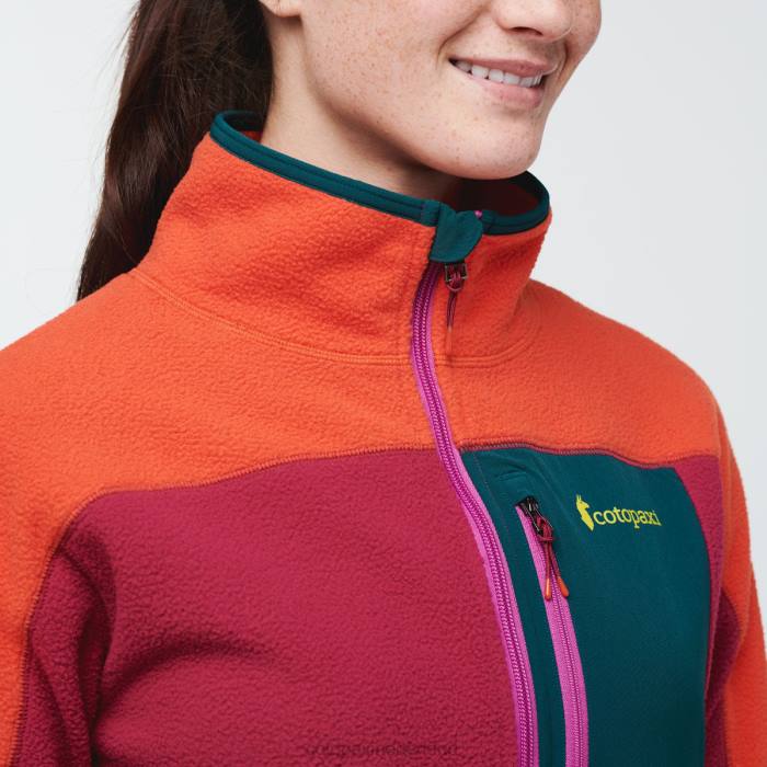 Abrazo fleecejack met halve rits vrouwen Cotopaxi kloof/framboos LDZ033 kleding