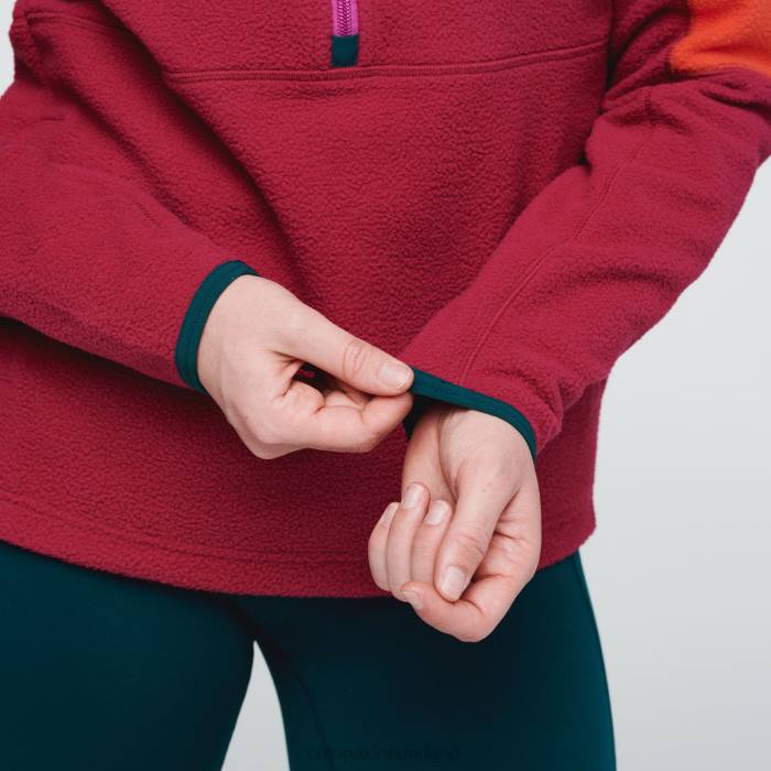 Abrazo fleecejack met halve rits vrouwen Cotopaxi kloof/framboos LDZ033 kleding