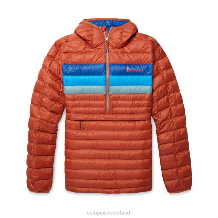 Fuego donzen trui met capuchon vrouwen Cotopaxi kruidige strepen LDZ02 kleding