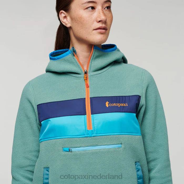 Teca fleece jack met capuchon en halve rits vrouwen Cotopaxi Kentucky LDZ042 kleding