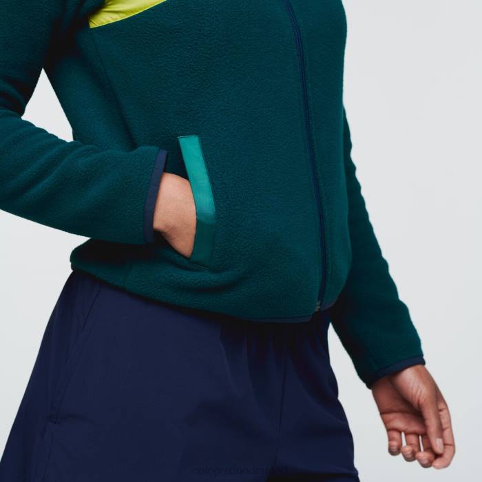 Teca fleece jack met volledige ritssluiting vrouwen Cotopaxi kelp bos LDZ036 kleding