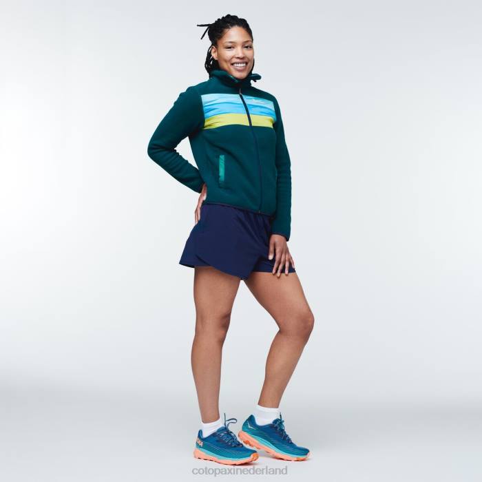 Teca fleece jack met volledige ritssluiting vrouwen Cotopaxi kelp bos LDZ036 kleding