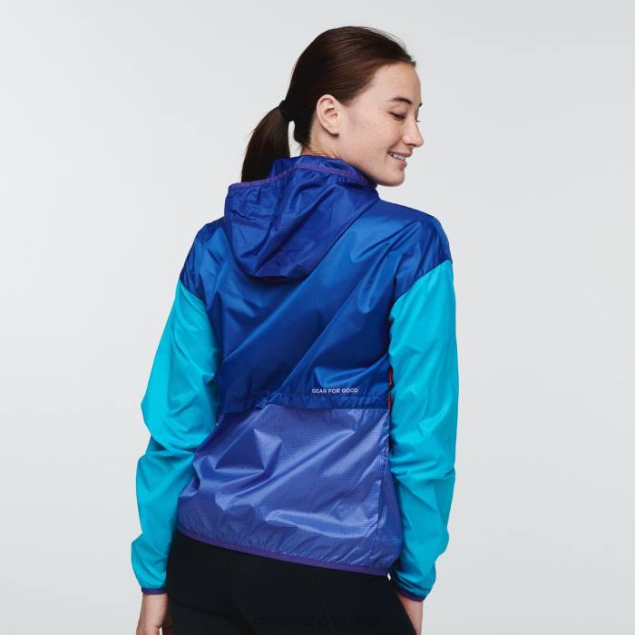 teca windjack met halve ritssluiting vrouwen Cotopaxi zeemans zon LDZ013 kleding