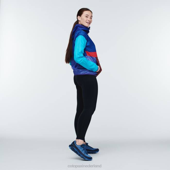 teca windjack met halve ritssluiting vrouwen Cotopaxi zeemans zon LDZ013 kleding