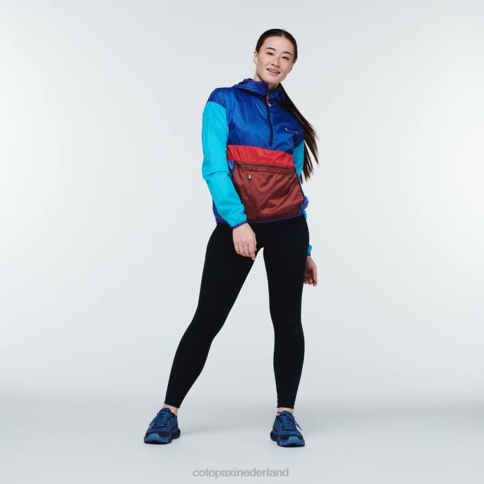 teca windjack met halve ritssluiting vrouwen Cotopaxi zeemans zon LDZ013 kleding