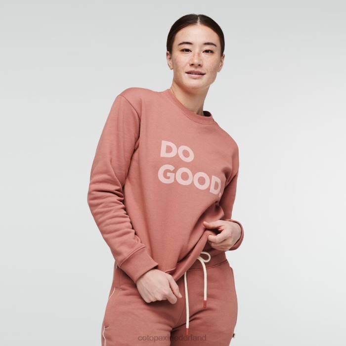 doe het goede sweatshirt met ronde hals vrouwen Cotopaxi aarden LDZ064 kleding