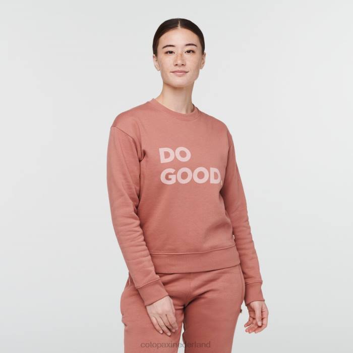 doe het goede sweatshirt met ronde hals vrouwen Cotopaxi aarden LDZ064 kleding
