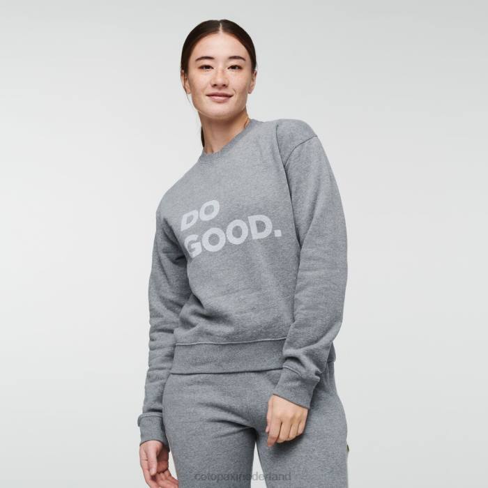 doe het goede sweatshirt met ronde hals vrouwen Cotopaxi heide grijs LDZ060 kleding