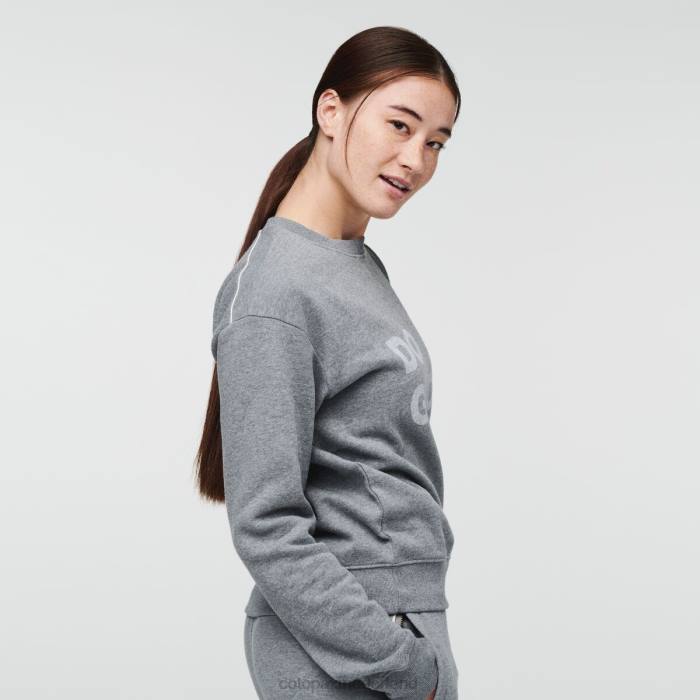 doe het goede sweatshirt met ronde hals vrouwen Cotopaxi heide grijs LDZ060 kleding