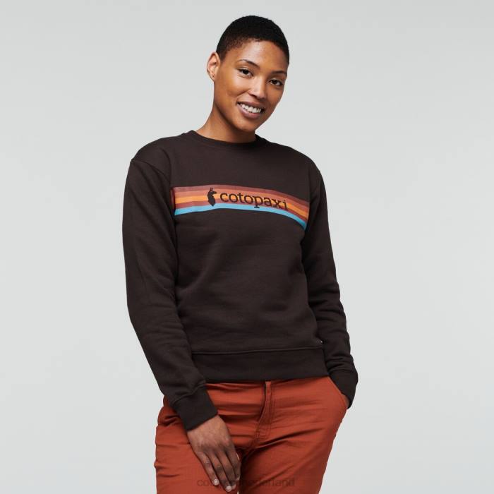 on the horizon biologisch sweatshirt met ronde hals vrouwen Cotopaxi grot LDZ065 kleding