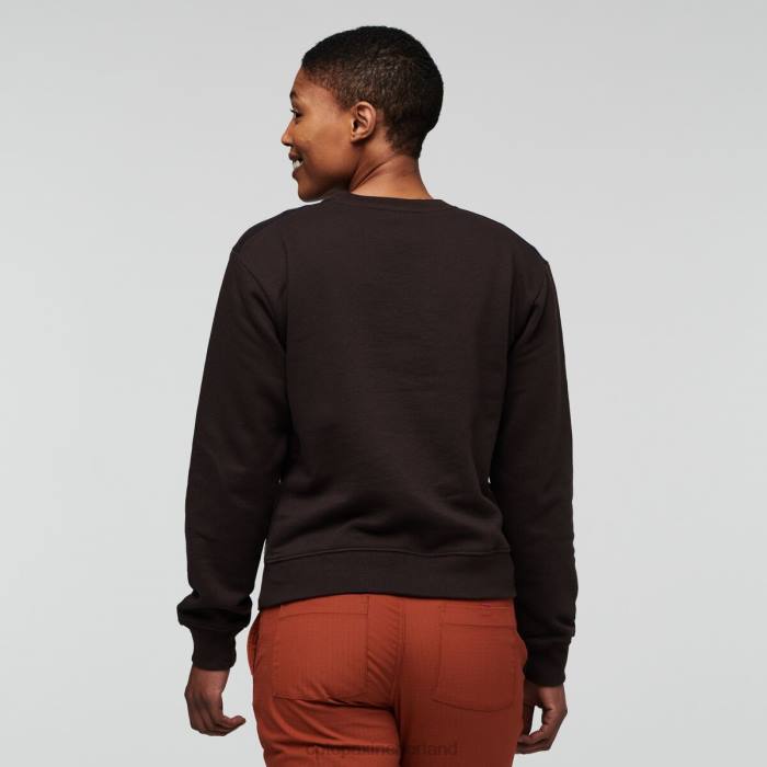 on the horizon biologisch sweatshirt met ronde hals vrouwen Cotopaxi grot LDZ065 kleding