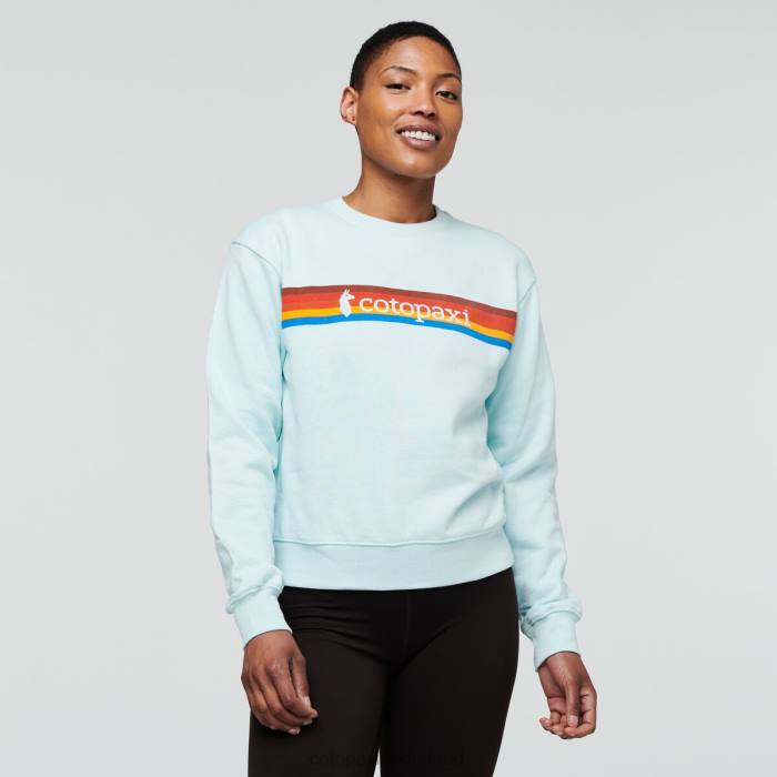 on the horizon biologisch sweatshirt met ronde hals vrouwen Cotopaxi ijs LDZ066 kleding