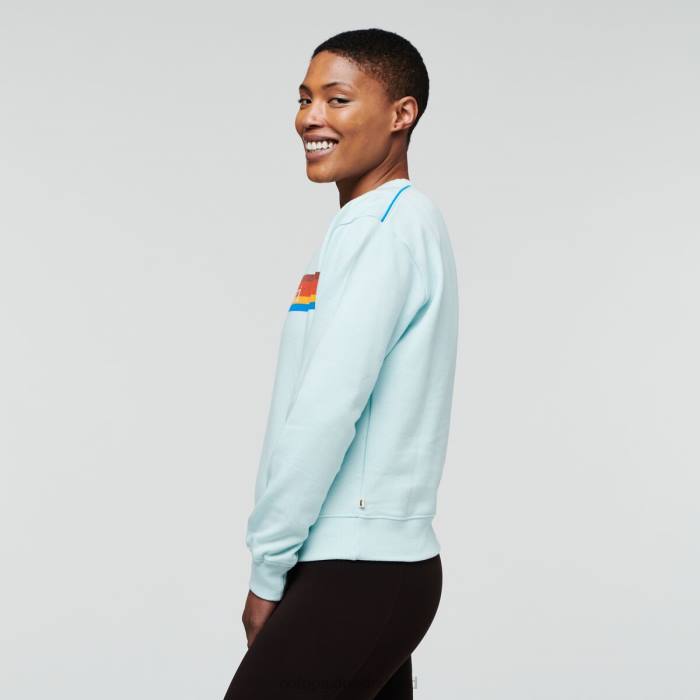 on the horizon biologisch sweatshirt met ronde hals vrouwen Cotopaxi ijs LDZ066 kleding