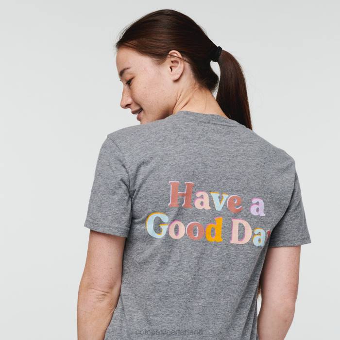 heb een goede dag t-shirt vrouwen Cotopaxi heide grijs LDZ068 kleding