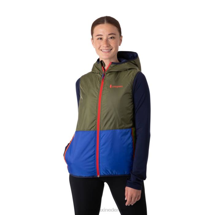 Teca Calido vest met capuchon vrouwen Cotopaxi olijfolie LDZ051 kleding
