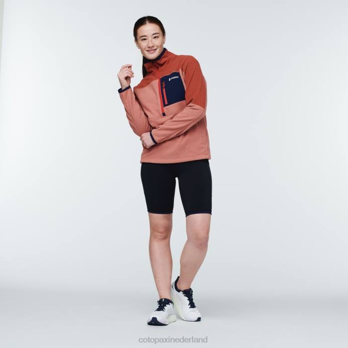 abrazo fleece met halve rits vrouwen Cotopaxi specerijen/aarde LDZ035 kleding