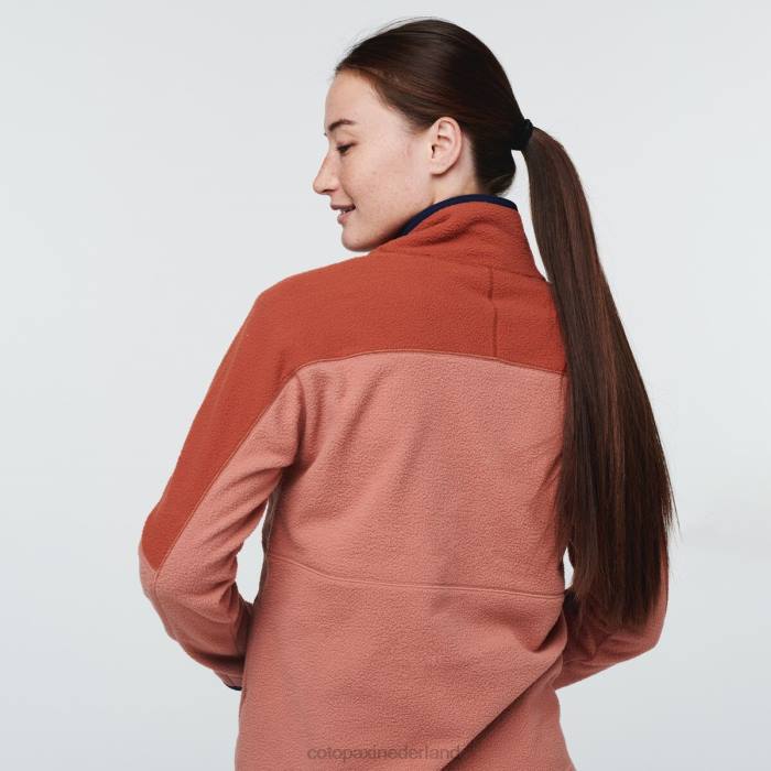 abrazo fleece met halve rits vrouwen Cotopaxi specerijen/aarde LDZ035 kleding
